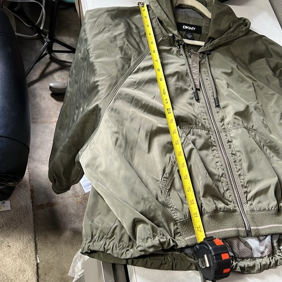 DKNY Sage Green Hooded Jacket - Picture 8 of 11